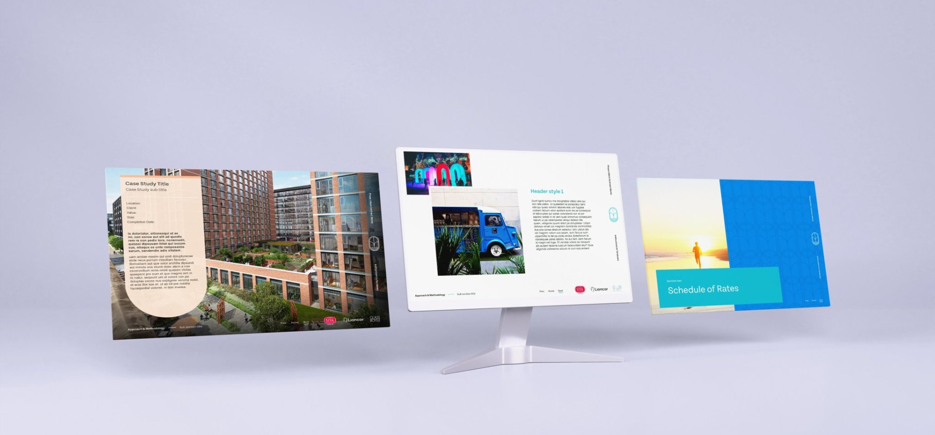 Glassbottle Pages Mockup